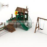 Factory price high quality thick and solid wooden outdoor playground for kids