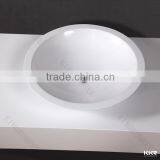 Round Small Pedicure Artificial Stone Corner Bathroom Sink