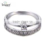 Latest Model Fashion Jewellry Diamond Silver Ring Crystal Jewelry for Girl thumbnail-5