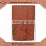 A5 Fashion Styles Hardcover Notebook / Journals Hardcover Loose Leaf Type With Leather Rope and Copper Leaf thumbnail-1