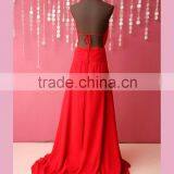 Open Back Sweep Train Evening Prom Dress thumbnail-6