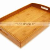 durable bamboo storage tray