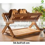 portable bamboo adjustable plate holders