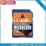 Factory Best Quality 64GB Class10 sd Memory Card With CE,FCC,ROHS Certificate