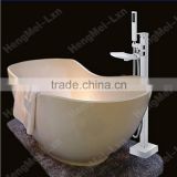 jiangmen factory supply europe style bath shower faucet hot cold water tap floor stand tub faucet set