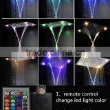 Wholesale Remote Control Led Light Rainfall Waterfall Water Screen Misty 5 Function Shower Head thumbnail-5
