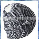 Tuck Back Monochrome Knitted Beanie Hat/beanie Hat Knitting Pattern/100 Acrylic Beanie thumbnail-4