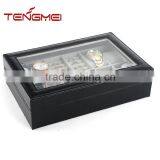 Leather Jewelry Box Watch Organizer, Watch Box With Jewelry Display thumbnail-1