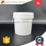 Bucket Plastic With Handle, 3 Liter Paint Bucket, Custom Print Small Pail With Lid thumbnail-1