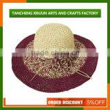 Best Quality Girl Beach Straw Floppy Hat thumbnail-5