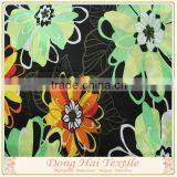 Printed Cotton Stretch Sateen Fabric for Summer