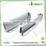 Durable Full Extension Soft Close Tandem Box Extension Runner Kitchen Drawer Slides