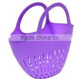 Plastic Storage Basket With Handle for Shopping thumbnail-3