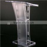 New Style Clear Plexiglass Church Podium, Acrylic Church Pulpit