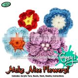 DIY Crochet Flowers Decoration Kit