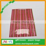 LUXURY PAPER PARTY BAGS WITH HANDLES STRIPE WEDDING HEN BABY BAGS thumbnail-3
