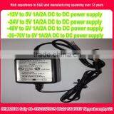 dc to dc switching power supply -48Vdc to 5V1A 2A 3A OEM factory with CE,UL,SAA,CB,FCC,GS,KC,PSE Standard,low cost