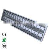 ceiling or surface 2x36w fluorescent light fixture louver