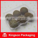Disposable Clear Plastic Container for 6pcs Kiwi