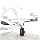 Book Reading Lamp With Dual Head and 8 LED Flexible LED Working Light Best Suited For Bed Reading BBQ Grilling Desk Travel thumbnail-3