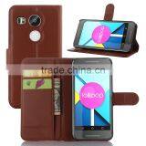 CHEAP COW SKIN TEXTURE Soft Wallet Stand PU Leather Case For LG NEXUS 5X FLIP LEATHER CASE
