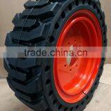 Best Price Superior Quality Solid Rubber Truck Tire 38.5x14-20 14x17.5 OTR Tyre Alloy Wheel Manufacture From China thumbnail-5