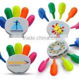 Hand Finger Palm Shape Stationery Highlighter Pens Many Colors Fluorescent Marker Pen for Children/5 Color Pen With Highlighter thumbnail-3