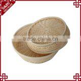 New Design Fancy Plastic pe Rattan Handcraft Woven Stackable Baskets