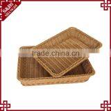 Wholesale Handwoven Rattan Storage Dough Proofing Poly Rattan Plastic Bread Basket thumbnail-5