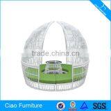 Rattan Wicker Furniture Round Gets Stuck Sofa thumbnail-1