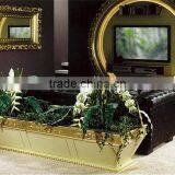 Large Golden Indoor Flower Holder, Living Room Decorative Flower Holder/Planter thumbnail-1