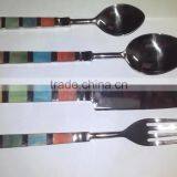 Brass cutlery in different designs and Shape