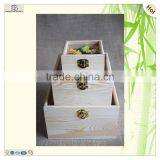 Wholesale Square Glass Lid Wooden Flower Rose Box thumbnail-3