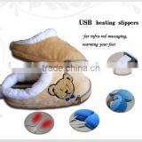 Newest Fashion Heated Slippers USB Warmer Shoes Electric USB Warm Slippers For Wholesale thumbnail-1