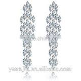Wholesale Stock Small Order Fashion Women Long Style Garland Zircon Earrings thumbnail-1