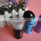 Kitchen Spray Colored Bullet Shape Glass Table Condiment Holder With Hole Lid thumbnail-2