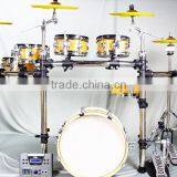 6 pc Wooden Chamber Pvc Cover Electronic Drum Kits thumbnail-5