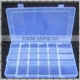 24 Compartments Clear Plastic Kids DIY Tool Toys Organizer Divider Cosmetic Makeup Storage Box Case thumbnail-1