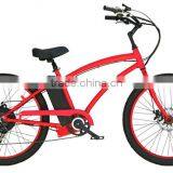 Lithium Battery Powered Electric Beach Bicycle Beach Cruiser Electric Bike for Lady thumbnail-6