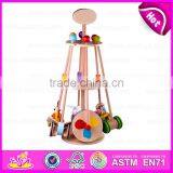 2015 Cartoon Hand Push Animal Toy for Kid,Christmas Wooden Baby Push Along Rabbit Toy,Wholesale Wooden Pull and Push Toy W05A012 thumbnail-4