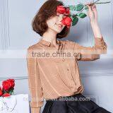 Made to Measurewindow Check Fabric Cotton Shirt for Office Women thumbnail-4