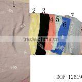 Fashion Hot Stitching Floral Rose Butterfly Sunflower 100%cotton Scarf thumbnail-5