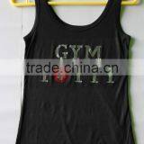 Gym Modal Rhinestone Dry Fit Tank Top Wholesale thumbnail-1
