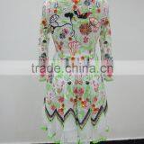 New Arrival Flower Printing Chiffon Latest Design Maxi Dress for Women SR-D9787 thumbnail-3