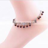 Fashion Women Amazonite Chip Stone Charm Anklet Diy Semi Precious Crashed Stone Charm Anklet Jewelry 2017 thumbnail-3