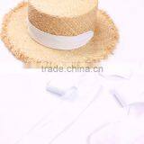 Zm40599b Hot Sale Summer Fashion Women Panama Straw Hat Sun Visor Hats for Ladies thumbnail-4