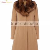 Women Winter Long Coat, Fur Collar Long Coat For Women