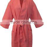 Hotel Kimono Waffle Robe Weave Bath Robe Bathrobe WR0105 thumbnail-1