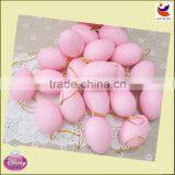 Factory Sale 6*4.2cm Pink Color DIY Clear Plastic Easter Egg thumbnail-1