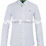 Mens Long Sleeve Slim Fit Shirt Contrast Collar and Cuff thumbnail-2